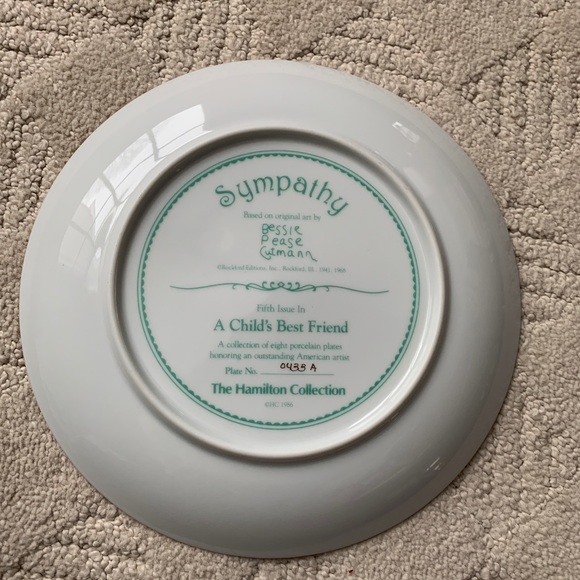 Bessie Pease Cutmann “Sympathy” Plate - Picture 4 of 6